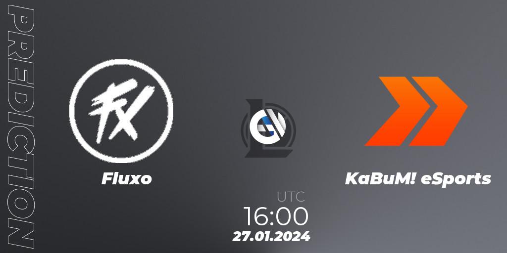 Fluxo - KaBuM! eSports: Maç tahminleri. 27.01.2024 at 16:00, LoL, CBLOL Split 1 2024 - Group Stage