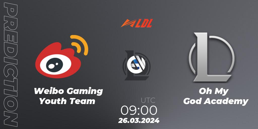 Weibo Gaming Youth Team - Oh My God Academy: Maç tahminleri. 26.03.24, LoL, LDL 2024 - Stage 2