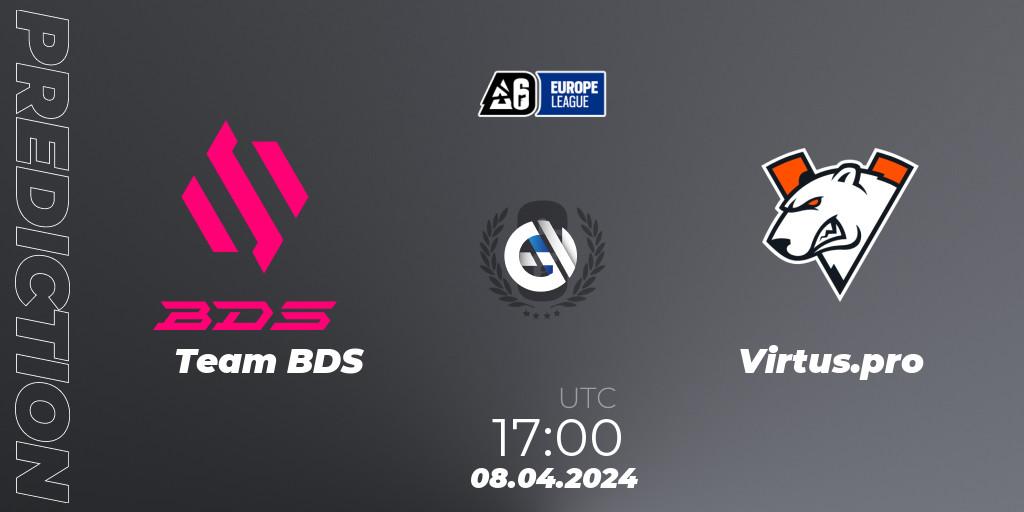 Team BDS - Virtus.pro: Maç tahminleri. 08.04.24, Rainbow Six, Europe League 2024 - Stage 1