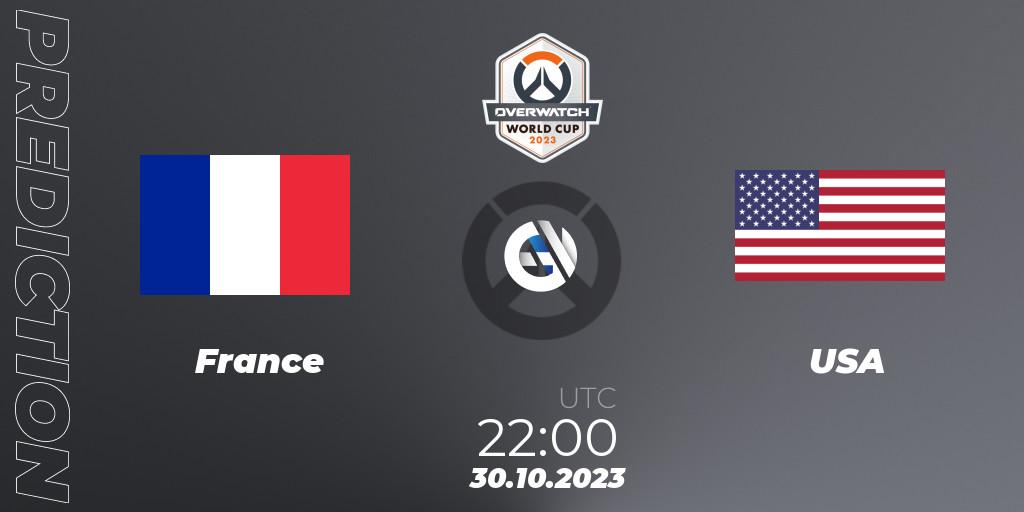 France - USA: Maç tahminleri. 30.10.23, Overwatch, Overwatch World Cup 2023