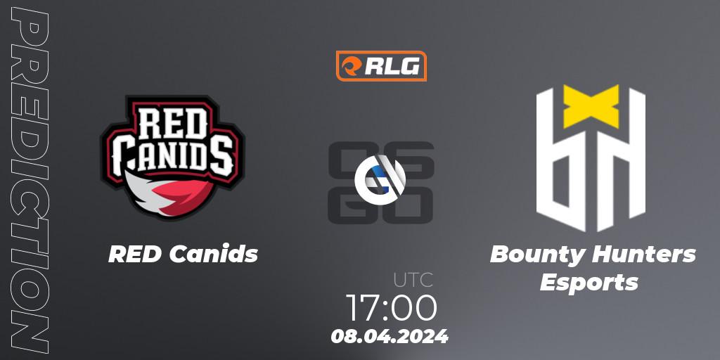 RED Canids - Bounty Hunters Esports: Maç tahminleri. 08.04.2024 at 17:00, Counter-Strike (CS2), RES Latin American Series #3