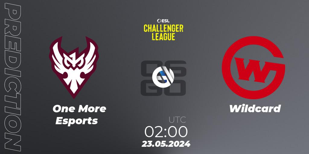 One More Esports - Wildcard: Maç tahminleri. 23.05.2024 at 03:00, Counter-Strike (CS2), ESL Challenger League Season 47: North America