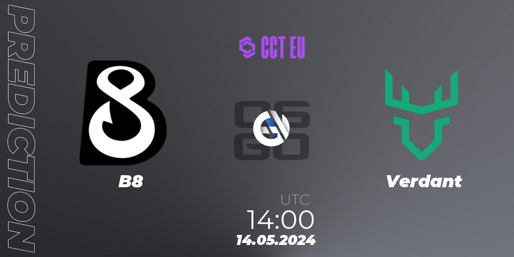 B8 - Verdant: Maç tahminleri. 14.05.2024 at 14:00, Counter-Strike (CS2), CCT Season 2 European Series #3