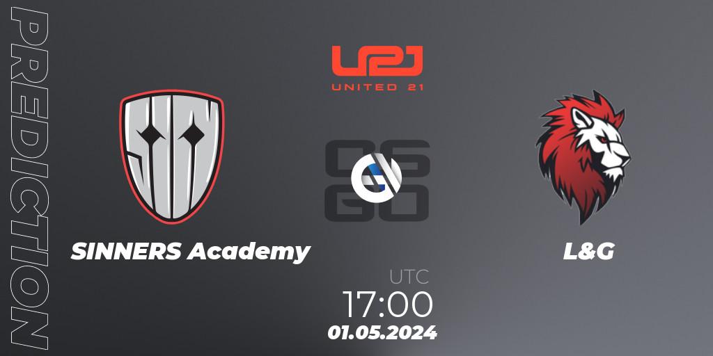 SINNERS Academy - L&G: Maç tahminleri. 01.05.2024 at 17:00, Counter-Strike (CS2), United21 Season 13: Division 2