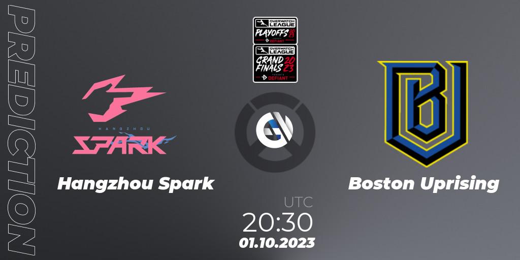 Hangzhou Spark - Boston Uprising: Maç tahminleri. 01.10.23, Overwatch, Overwatch League 2023 - Playoffs