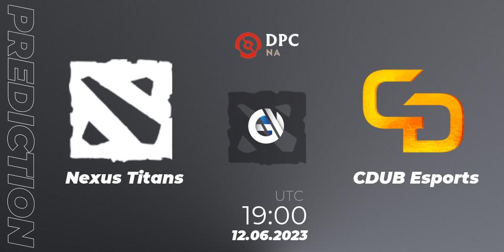 Nexus Titans - CDUB Esports: Maç tahminleri. 12.06.23, Dota 2, DPC 2023 Tour 3: NA Division II (Lower)