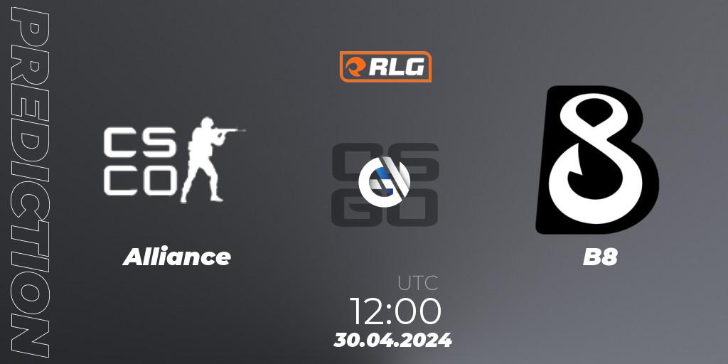 Alliance - B8: Maç tahminleri. 30.04.2024 at 12:00, Counter-Strike (CS2), RES European Series #3