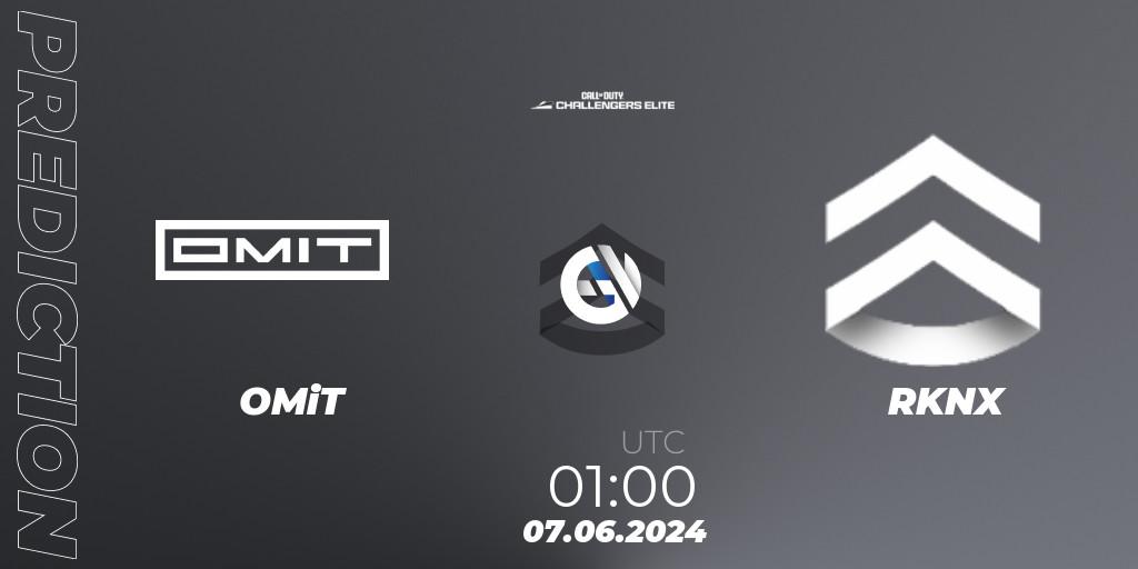 OMiT - RKNX: Maç tahminleri. 07.06.2024 at 00:00, Call of Duty, Call of Duty Challengers 2024 - Elite 3: NA