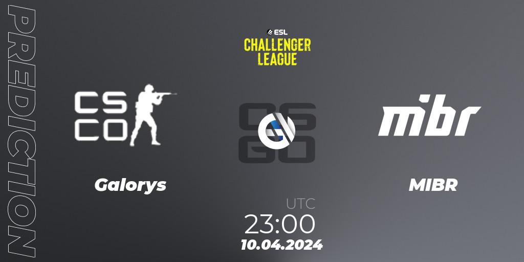 Galorys - MIBR: Maç tahminleri. 10.04.2024 at 23:15, Counter-Strike (CS2), ESL Challenger League Season 47: South America