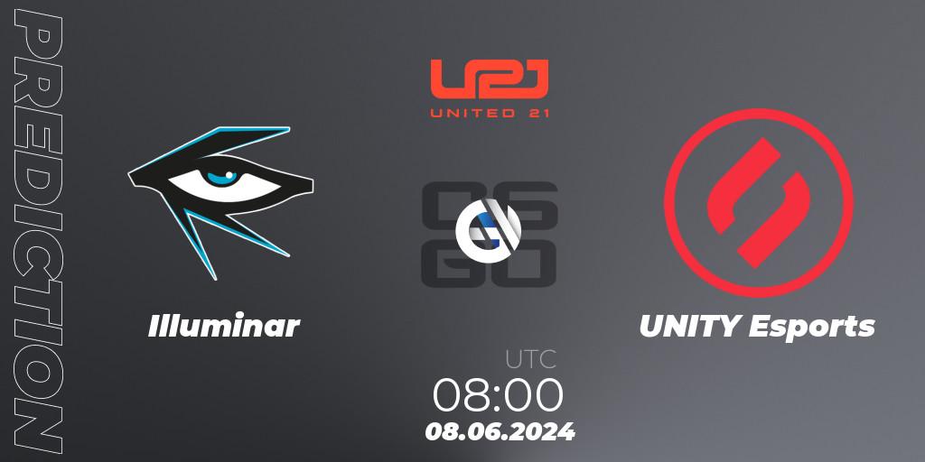 Illuminar - UNITY Esports: Maç tahminleri. 08.06.2024 at 08:00, Counter-Strike (CS2), United21 Season 16