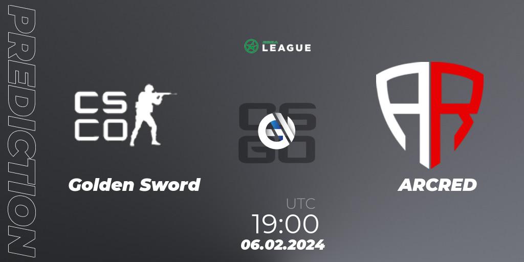 Golden Sword - ARCRED: Maç tahminleri. 16.02.2024 at 19:00, Counter-Strike (CS2), ESEA Season 48: Advanced Division - Europe