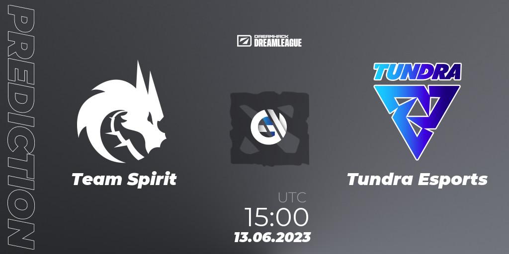 Team Spirit - Tundra Esports: Maç tahminleri. 13.06.23, Dota 2, DreamLeague Season 20 - Group Stage 1