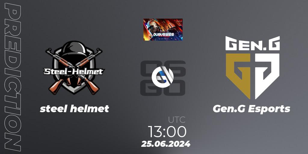steel helmet - Gen.G Esports: Maç tahminleri. 25.06.2024 at 13:00, Counter-Strike (CS2), QU Pro League