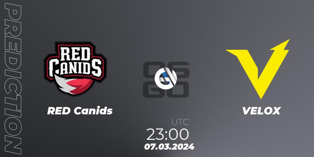 RED Canids - VELOX: Maç tahminleri. 07.03.2024 at 23:05, Counter-Strike (CS2), RES Latin American Series #2