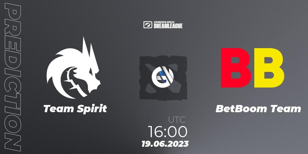 Team Spirit - BetBoom Team: Maç tahminleri. 19.06.2023 at 15:55, Dota 2, DreamLeague Season 20 - Group Stage 2