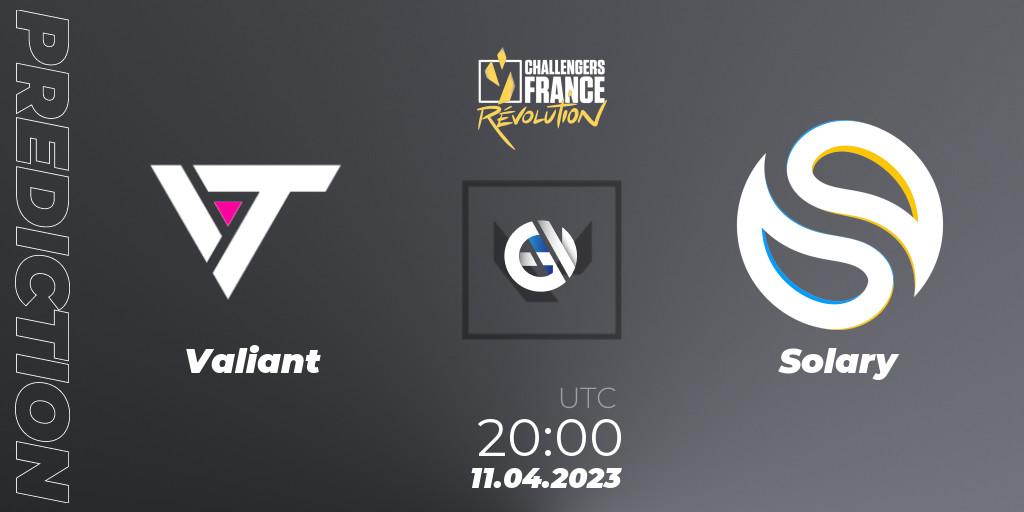 Valiant - Solary: Maç tahminleri. 11.04.2023 at 20:10, VALORANT, VALORANT Challengers France: Revolution Split 2 - Regular Season