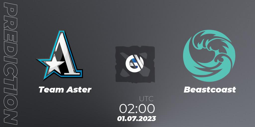 Team Aster - Beastcoast: Maç tahminleri. 01.07.2023 at 02:01, Dota 2, Bali Major 2023 - Group Stage