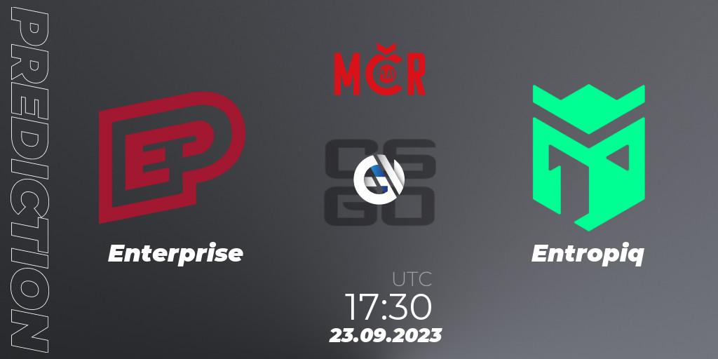 Enterprise - Entropiq: Maç tahminleri. 23.09.2023 at 17:30, Counter-Strike (CS2), Tipsport Cup Prague Fall 2023: Closed Qualifier