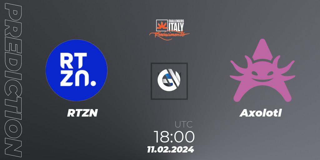 RTZN - Axolotl: Maç tahminleri. 11.02.24, VALORANT, VALORANT Challengers 2024 Italy: Rinascimento Split 1