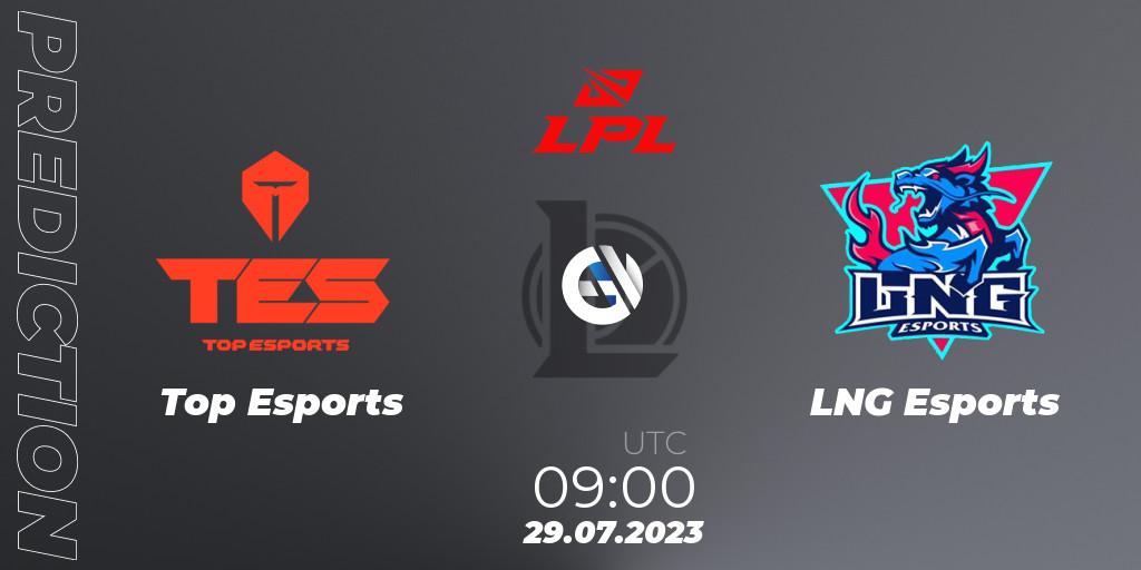 Top Esports - LNG Esports: Maç tahminleri. 29.07.2023 at 09:00, LoL, LPL Summer 2023 - Playoffs