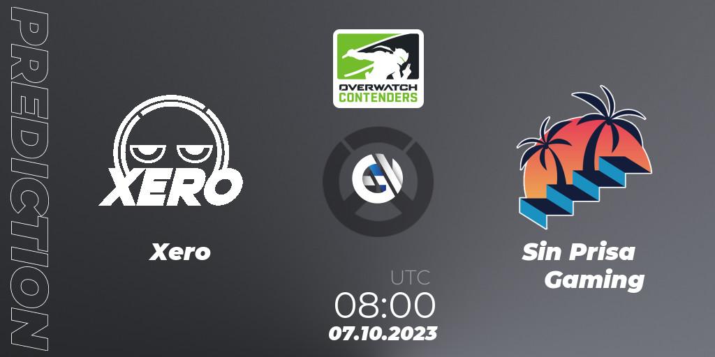 Xero - Sin Prisa Gaming: Maç tahminleri. 07.10.2023 at 08:00, Overwatch, Overwatch Contenders 2023 Fall Series: Korea