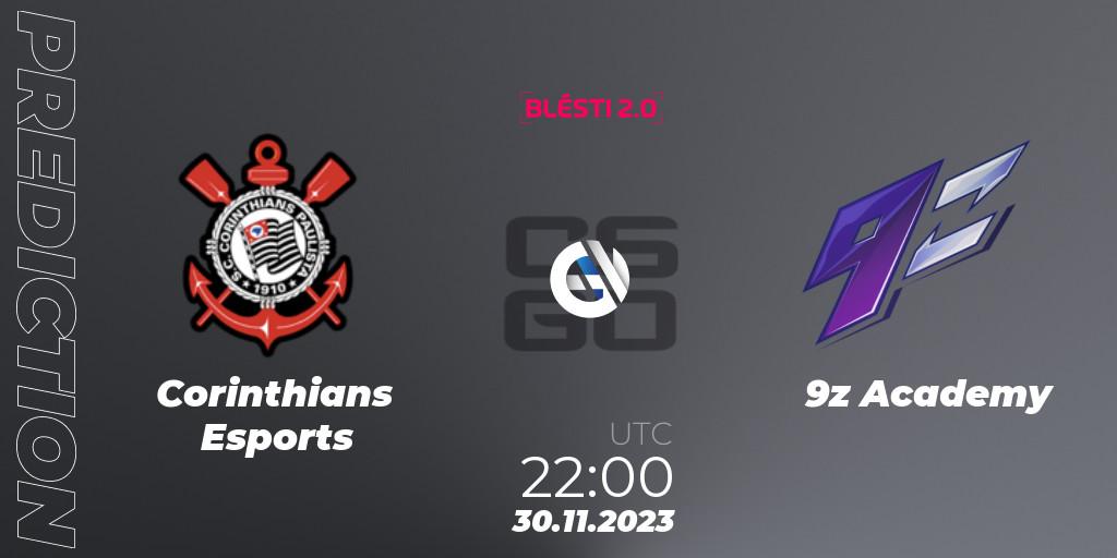 Corinthians Esports - 9z Academy: Maç tahminleri. 30.11.2023 at 17:00, Counter-Strike (CS2), BLÉSTI 2.0
