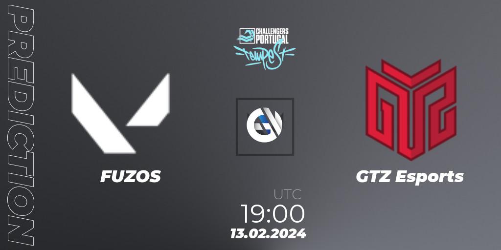 FUZOS - GTZ Esports: Maç tahminleri. 13.02.24, VALORANT, VALORANT Challengers 2024 Portugal: Tempest Split 1