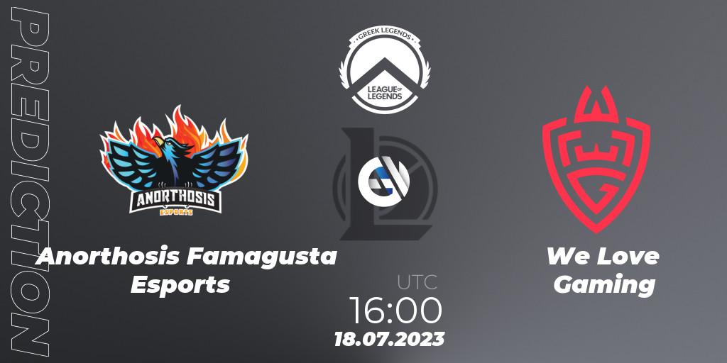 Anorthosis Famagusta Esports - We Love Gaming: Maç tahminleri. 18.07.23, LoL, Greek Legends League Summer 2023