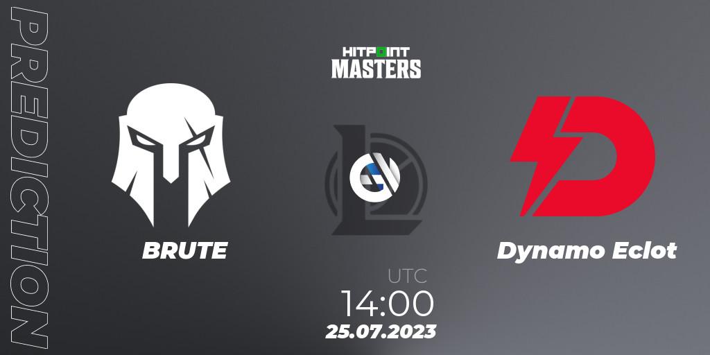BRUTE - Dynamo Eclot: Maç tahminleri. 25.07.2023 at 14:20, LoL, Hitpoint Masters Summer 2023 - Playoffs