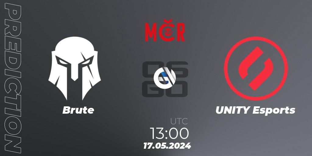 Brute - UNITY Esports: Maç tahminleri. 17.05.2024 at 13:00, Counter-Strike (CS2), Tipsport Cup Spring 2024: Online Stage