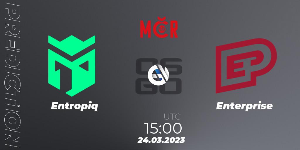 Entropiq - Enterprise: Maç tahminleri. 24.03.2023 at 15:00, Counter-Strike (CS2), Tipsport Cup Prague Spring 2023: Online Stage