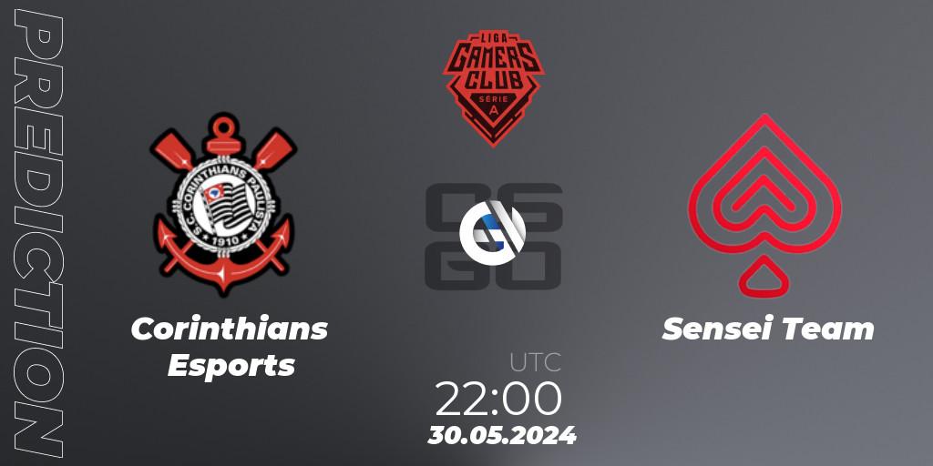 Corinthians Esports - Sensei Team: Maç tahminleri. 30.05.2024 at 22:30, Counter-Strike (CS2), Gamers Club Liga Série A: May 2024