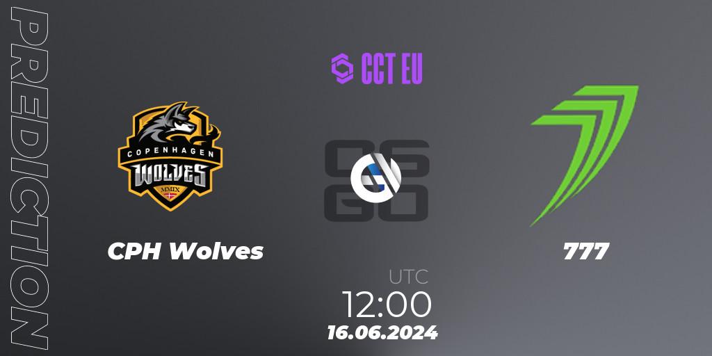 CPH Wolves - 777: Maç tahminleri. 16.06.2024 at 12:00, Counter-Strike (CS2), CCT Season 2 European Series #6 Play-In
