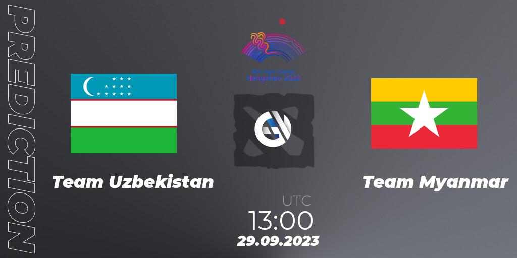 Team Uzbekistan - Team Myanmar: Maç tahminleri. 29.09.2023 at 13:00, Dota 2, 2022 Asian Games