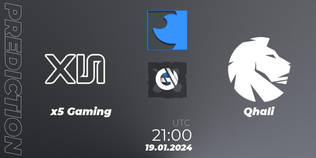 x5 Gaming - Qhali: Maç tahminleri. 19.01.2024 at 21:31, Dota 2, FastInvitational DotaPRO Season 2