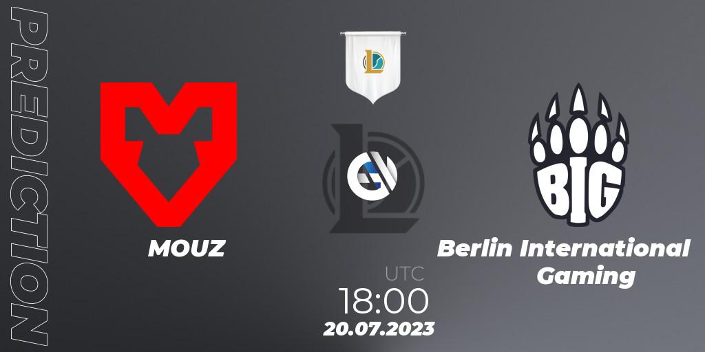 MOUZ - Berlin International Gaming: Maç tahminleri. 21.07.2023 at 18:00, LoL, Prime League Summer 2023 - Group Stage
