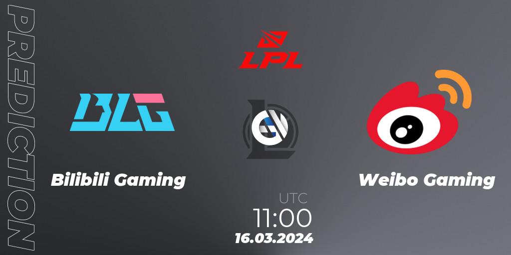 Bilibili Gaming - Weibo Gaming: Maç tahminleri. 16.03.24, LoL, LPL Spring 2024 - Group Stage