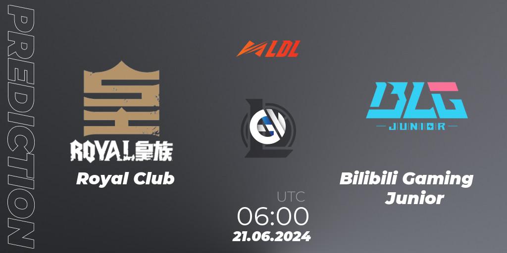 Royal Club - Bilibili Gaming Junior: Maç tahminleri. 21.06.2024 at 06:00, LoL, LDL 2024 - Stage 3
