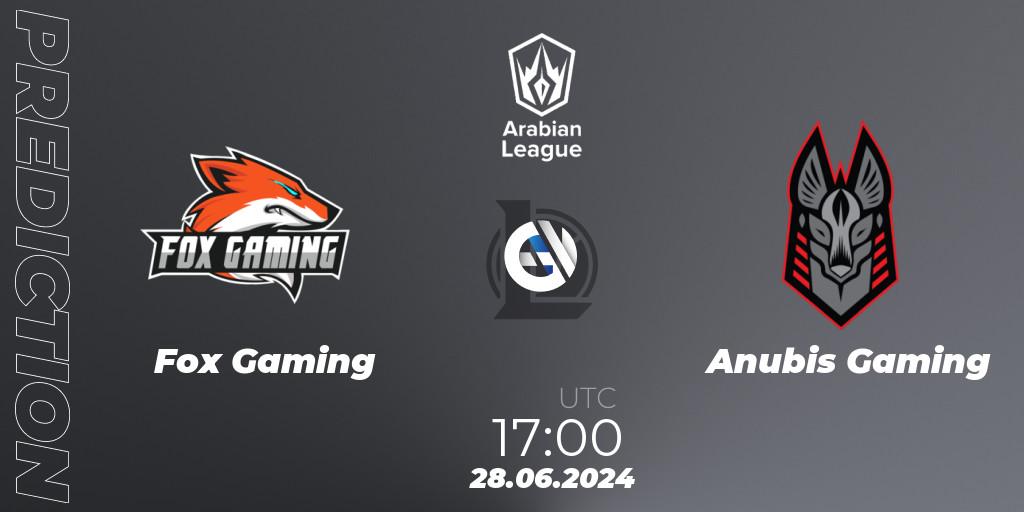 Fox Gaming - Anubis Gaming: Maç tahminleri. 27.06.2024 at 18:00, LoL, Arabian League Summer 2024