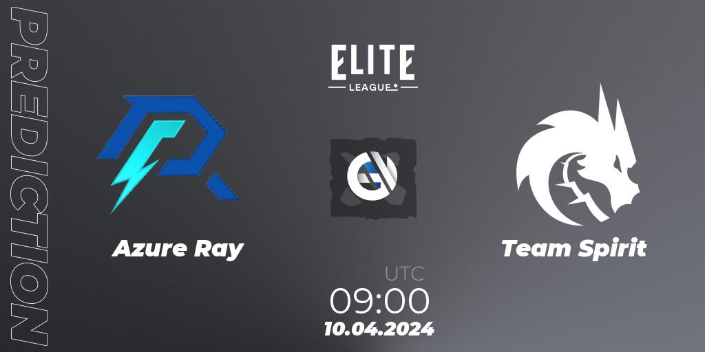 Azure Ray - Team Spirit: Maç tahminleri. 10.04.24, Dota 2, Elite League: Round-Robin Stage