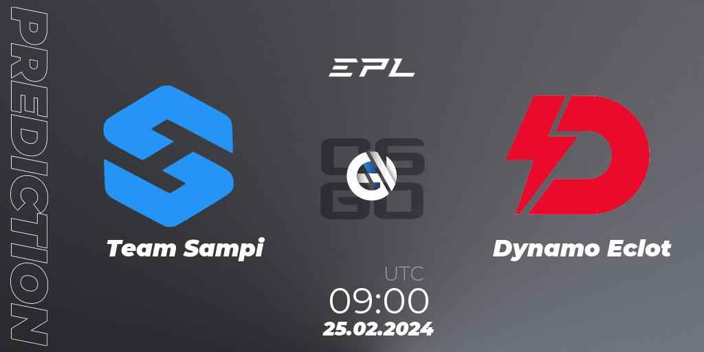 Team Sampi - Dynamo Eclot: Maç tahminleri. 25.02.2024 at 09:00, Counter-Strike (CS2), European Pro League Season 15: Division 2