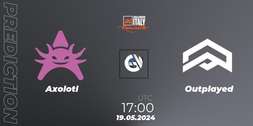 Axolotl - Outplayed: Maç tahminleri. 19.05.2024 at 17:00, VALORANT, VALORANT Challengers 2024 Italy: Rinascimento Split 2