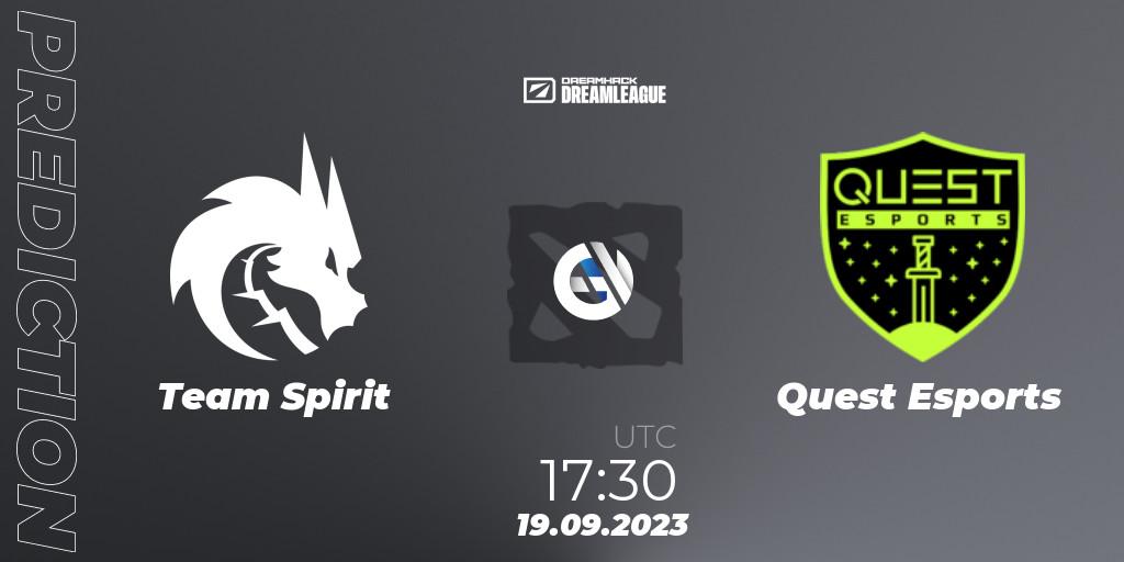 Team Spirit - PSG Quest: Maç tahminleri. 19.09.2023 at 17:30, Dota 2, DreamLeague Season 21