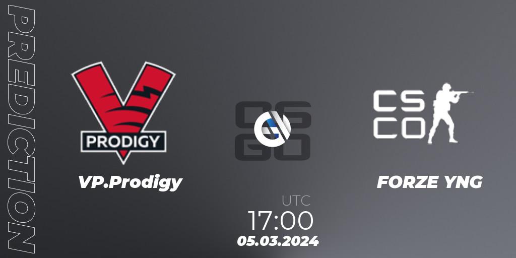 VP.Prodigy - FORZE Youngsters: Maç tahminleri. 05.03.2024 at 17:00, Counter-Strike (CS2), ESEA Season 48: Advanced Division - Europe