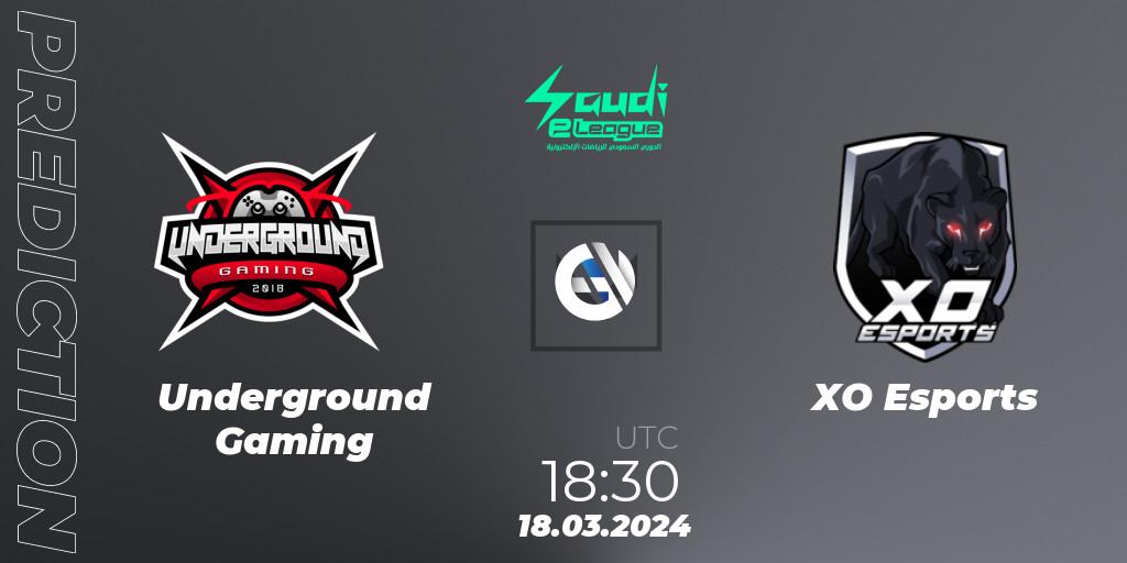 Underground Gaming - XO Esports: Maç tahminleri. 21.03.2024 at 20:30, VALORANT, Saudi eLeague 2024: Major 1