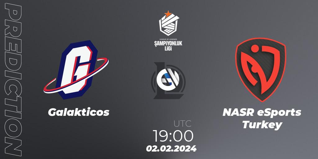 Galakticos - NASR eSports Turkey: Maç tahminleri. 02.02.2024 at 19:00, LoL, TCL Winter 2024