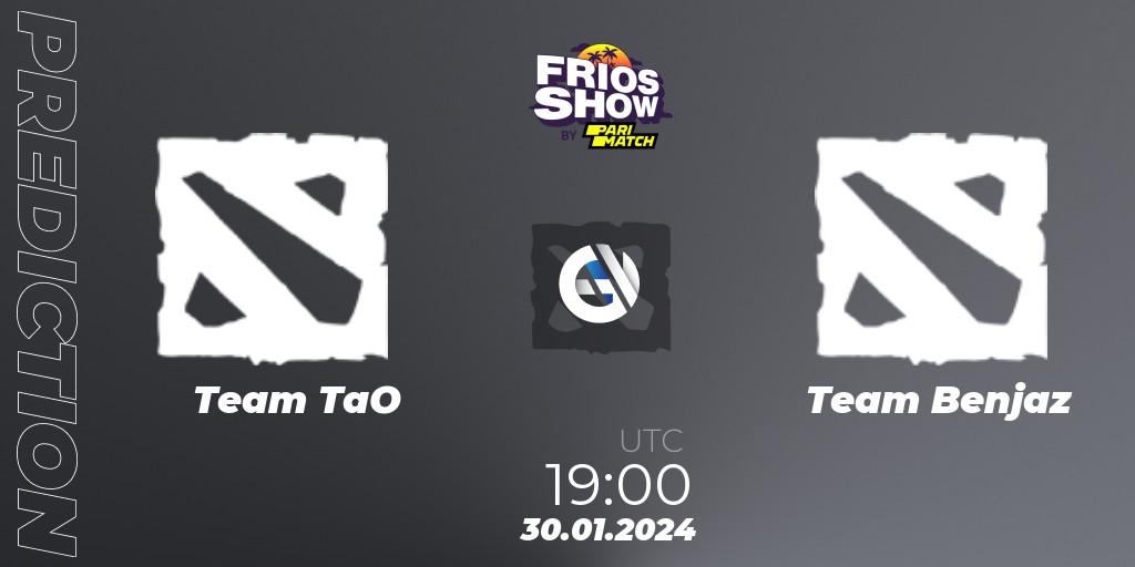 Team TaO - Team Benjaz: Maç tahminleri. 30.01.2024 at 19:00, Dota 2, Frios Show 2