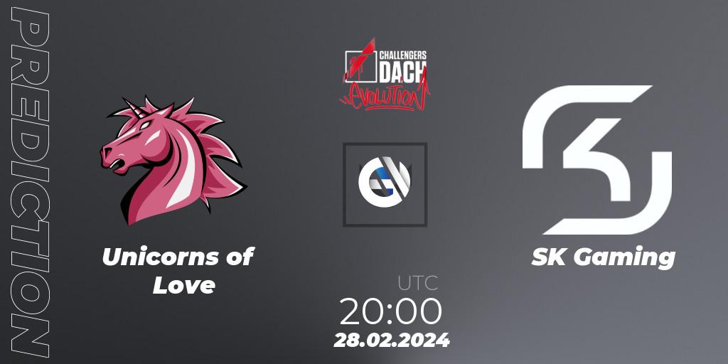 Unicorns of Love - SK Gaming: Maç tahminleri. 28.02.2024 at 20:00, VALORANT, VALORANT Challengers 2024 DACH: Evolution Split 1