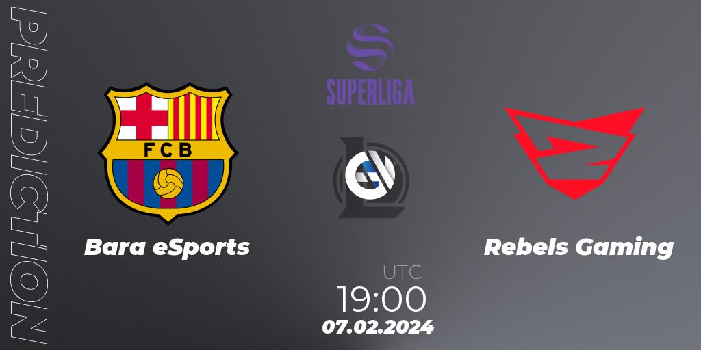Barça eSports - Rebels Gaming: Maç tahminleri. 07.02.2024 at 19:00, LoL, Superliga Spring 2024 - Group Stage