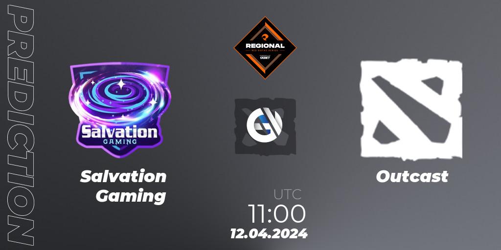 Salvation Gaming - Outcast: Maç tahminleri. 12.04.2024 at 11:00, Dota 2, RES Regional Series: SEA #2